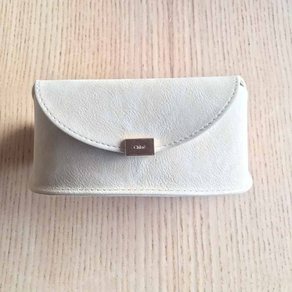 Chloé Sunglass Leather Case - Tan